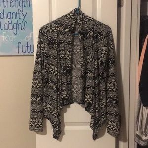 Black and white cardigan